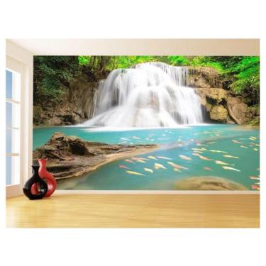 Imagem de Papel De Parede 3D Paisagem Cachoeira Florestas 3,5M Nch219 - Você Dec