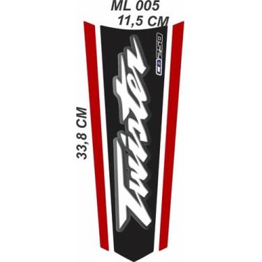 Imagem de Adesivo Faixa ( Gravata ) Cb Twister 250 Resinado - Resitank