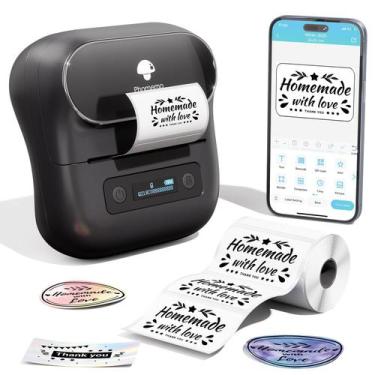 Imagem de Impressora térmica Label Maker Phomemo M220 com mais de 200 modelos