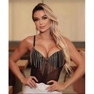 Imagem de Body tule com strass - Invista