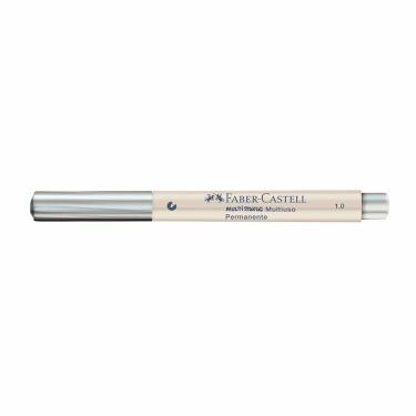 Imagem de Marcador permanente Multimark 1.0mm Prata Faber-Castell