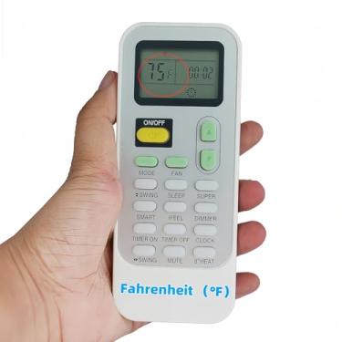 Imagem de Controle remoto de substituição compatível com controle remoto de ar condicionado Air Con Air-Con Hisense DG11J1-98 DG11J1-72 (tela Fahrenheit)
