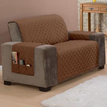 Imagem de Capa Protetora de Sofá 2 Lugares Classic Matelado com Bolsos - MR ENXO