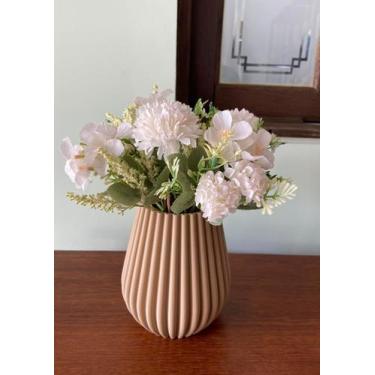 Imagem de Vaso Decorativo Gominhos Para Flores Naturais e ou Artificiais Plástic