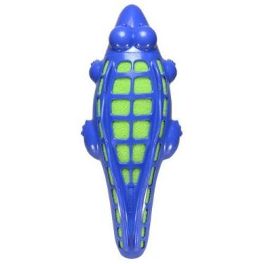 Imagem de Brinquedo Jacaré  Gummy Plush Petstages de Borracha e Pelúcia para Cãe