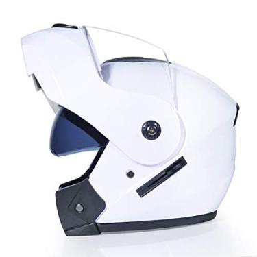 Imagem de Capacetes Modulares De Motocicleta De Fibra De Carbono Flip Up Capacetes Com Viseira Solar Dupla Inverno Winderproof Racing Full Face Capacete De Moto, CC09, M-Suitable for head circumference/57-58cm
