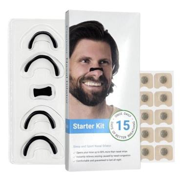Imagem de Kit Inicial de Dilatadores Nasais Magnético Anti-ronco e Esportivo (Pa