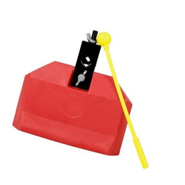 Imagem de Esquirla de percussão musical Blocos rítmicos Cowbell Alto desempenho, prático, acessórios para bateria, de percussão para instrumento de, Vermelho