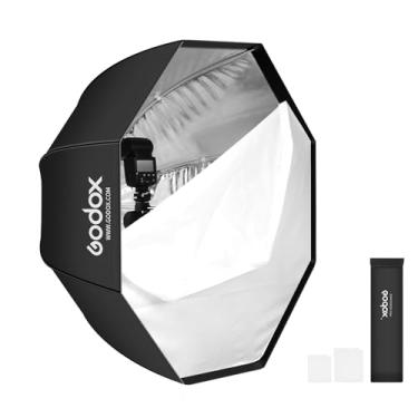 Imagem de Godox Guarda-chuva octógono 95 cm caixa macia refletor com bolsa de transporte, guarda-chuva octógono portátil Octobox para fotografia de estúdio, luz de velocidade de flash