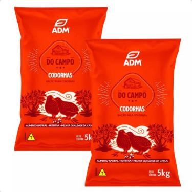 Imagem de Kit 2 un DO CAMPO Codornas Ração P Aves Fase Produção 5kg - ADM
