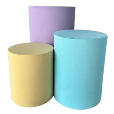 Imagem de kit Capa Trio de Cilindro Decoração Festa Veste Facil - multicolorido - ESCOLHA COMO QUISER Organização de Decoração para Festas(LILAS/AMARELO/VERDE CANDY)