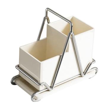 Imagem de Generic Suporte para pauzinhos de cozinha, escorredor de talheres, suporte versátil para armazenamento de colheres, para talheres de aço para pauzinhos, Montado Na Parede