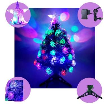 Imagem de Árvore de Natal LED Nevada Luz Estrela Colorida Pequena 60cm - MultiA