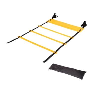Imagem de IEUDNS Escada de agilidade, bolsa de transporte para trabalho de pés, escada de equilíbrio dobrável para treino de futebol, academia de futebol