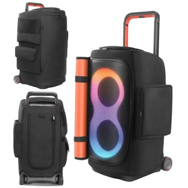 Imagem de HUAYUWA Capa protetora multifuncional, resistente a arranhões, compatível com JBL PartyBox 110/120/310/320/520/710/1000, alto-falante portátil e acessórios (para PartyBox 520)