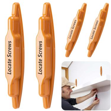 Imagem de moonoom 4 peças de ímã localizador de pinos, poderoso detector magnético de pinos, ferramenta compacta de localizador de metal de parede para marcação e montagem de drywall