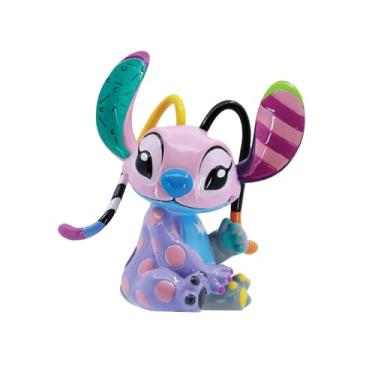 Imagem de Enesco Disney Britto Lilo e Stitch Angel Estatueta em miniatura com pose sentada, 8 cm, multicolorido