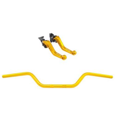 Imagem de Kit Manete Guidão Esportivo Nxr Bros 125 150 160 A Lons - Stark Race, 