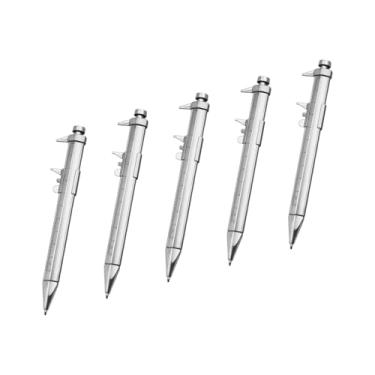 Imagem de 5 peças Vernier Caliper Pen Measure Régua Roller Pen Students Papelaria 0-100 mm Ferramenta de Medição Multifuncional