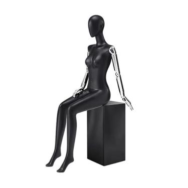 Imagem de Mannequin Manequins de varejo com corpo feminino de 61 polegadas de altura, um manequim sexy com banquinho, expositor de roupas removível