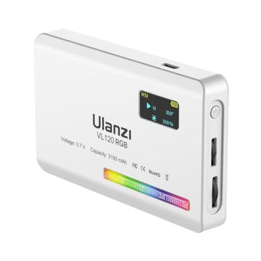 Imagem de Luz de Vídeo Ulanzi VL120 RGB com 20 Efeitos, Controle de Cores, Design Portátil e Iluminação Profissional para Fotografia e Vídeo