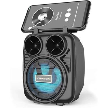Imagem de Caixa de Som Portátil Bluetooth FM MP3 SD e USB Som Potente em Qualquer Lugar(Azul)