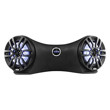 Imagem de DS18 JSD8/BK Hydro 20,32 cm NXL-8BK Double Jet ski Barra de som traseira com luzes LED RGB integradas, 750 watts, preto (2 alto-falantes)