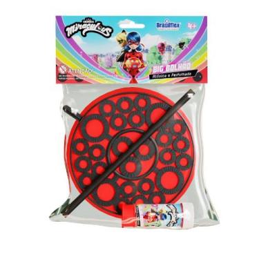 Imagem de Lança Bolhas De Sabão Big Bolhão Personagem Ladybug Com Refil - Brasil