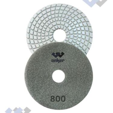 Imagem de Lixa Diamantada 100mm Polir Mármore Porcelanato Grão 800 -  Anker do B