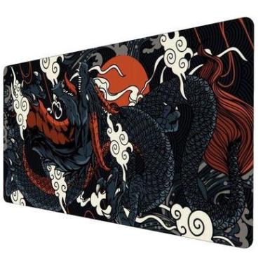 Imagem de Mouse Pad Gamer Speed Extra Grande Profissional 60x30  -    Dragão Nuvem