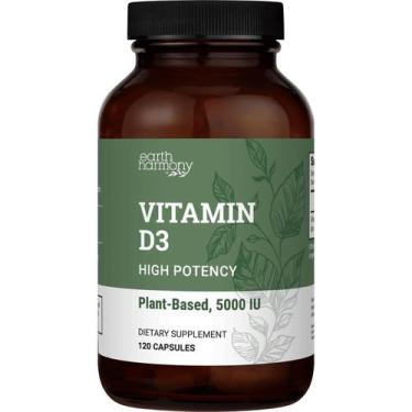 Imagem de Suplemento de vitamina D3 vegana Earth Harmony Naturals 5000 UI