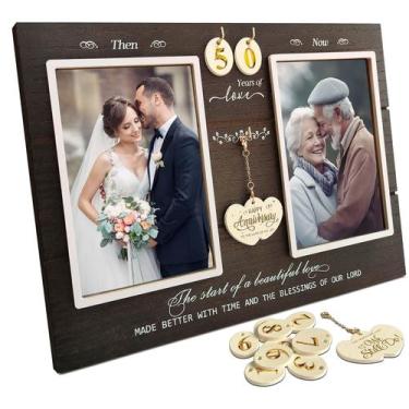 Imagem de Porta-retratos de casamento de aniversário A'arkaj para casal