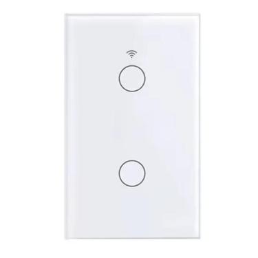 Imagem de Smart Interruptor Inteligente WiFi 2 Canais/Teclas Touch Branco para A