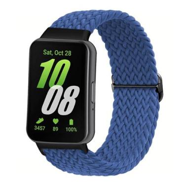 Imagem de Pulseira Ajustável De Nylon Trançado Para Samsung Galaxy Fit 3, Acessó