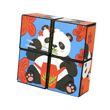 Imagem de menolana Cubos de quebra-cabeça 3D transformadores, jogos portáteis, quebra-cabeça de geometria transformadora divertido, jogo de cérebro para adolescentes,