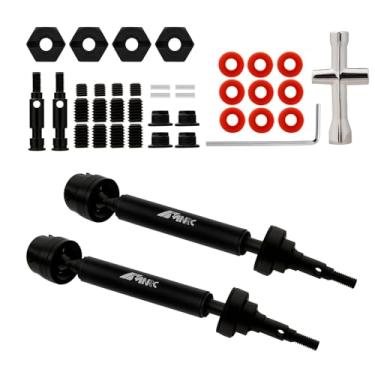 Imagem de NMNRC 45# Steel Front Rear Driveshaft Axle Kit for Arrma Gorgon Driveshaft RC Car Series Upgrades Part Black