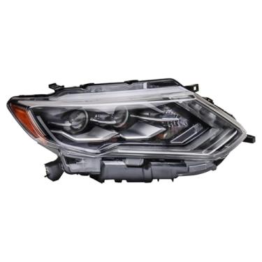 Imagem de TRQ Conjunto de farol direito compatível com Nissan Rogue 2017-2018