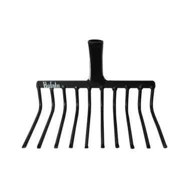 Imagem de Ancinho Rastelo Sem Cabo Aço Especial Laminado Termicamente 10 ou 12 Dentes BÚFALO FERRAMENTAS (10 Dentes)