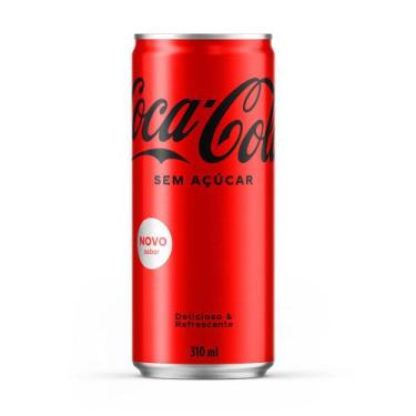 Imagem de Refrigerante Coca Cola sem Açúcar Lata - 310ml - Coca-Cola