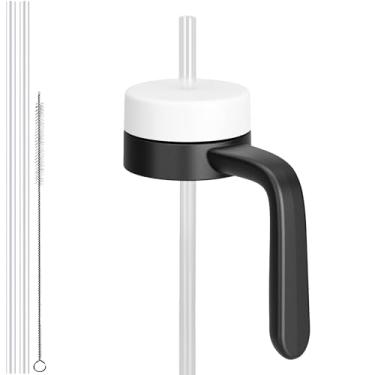 Imagem de Tampa de substituição para garrafa de água de boca larga Hydroflask, tampas superiores com canudo para acessórios Hydro Flask, tampa de alça de garrafa esportiva superior para Hydroflask 12 16 20 32