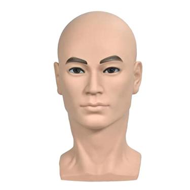 Imagem de Generic Perucas Masculinas de PVC Durável Peruca Manequim Jóias Suporte de Exibição de Manequim