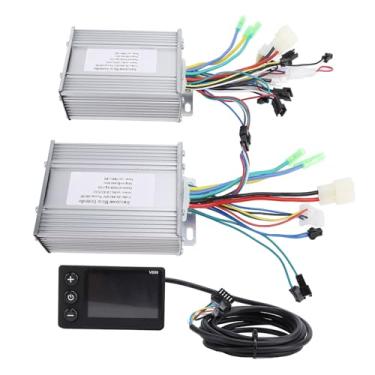 Imagem de Controlador de Velocidade de Bicicleta Elétrica, 2pcs 36V 48V 60V 450W 23A Controladores de Motor Sem Escova de Unidade Dupla Com Medidor de Display LCD V890 para Bicicleta