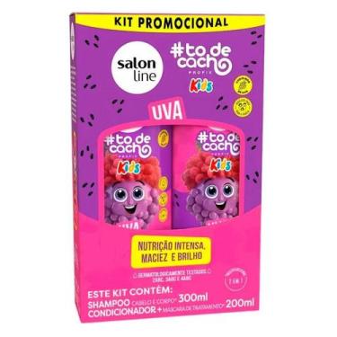 Imagem de Kit Shampoo Salon line Todecacho Kids Uva 300ml + Condicionador Salon 