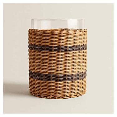 Imagem de Balde de gelo vaso de mesa criativo balde de gelo de moça tecido de vime balde de armazenamento doméstico restaurante balde de hampagne bar cerveja coquetel balde de gelo bebidas refrigerador/cerveja