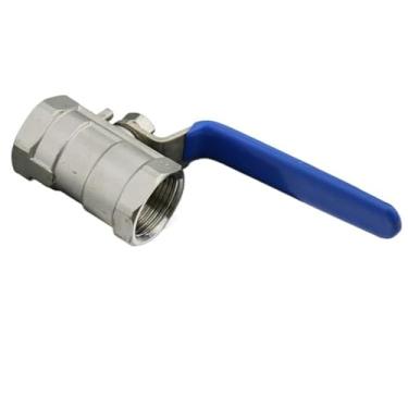 Imagem de 2 peças 1/5.1 cm DN15 válvula de esfera 1 peça rosca fêmea aço inoxidável SS 304 1000WOG WWECCQIJ