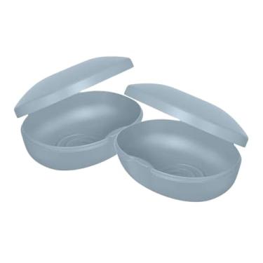 Imagem de Saboneteira Soft Fechada Porta Sabão Barra Portátil Viagem Escola Mala(2 Azul)