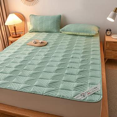 Imagem de Almofada de cama para primavera, verão e outono, cor 7, resistente ao encolhimento, altamente respirável, almofada de futon, individual, não encolhe (cor 5, 120 x 200 cm)