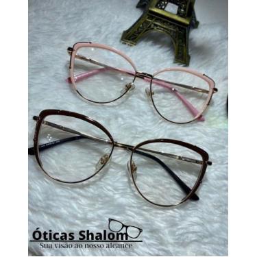 Imagem de Óculos de Grau Redondo Marrom - Óticas Shalom , Marrom