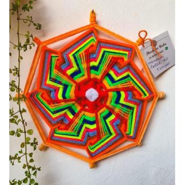 Imagem de Mandala decorativa de Lã - Artesanal
