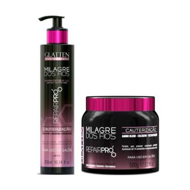 Imagem de Glatten Milagre dos Fios Repair Pro Shampoo e Máscara